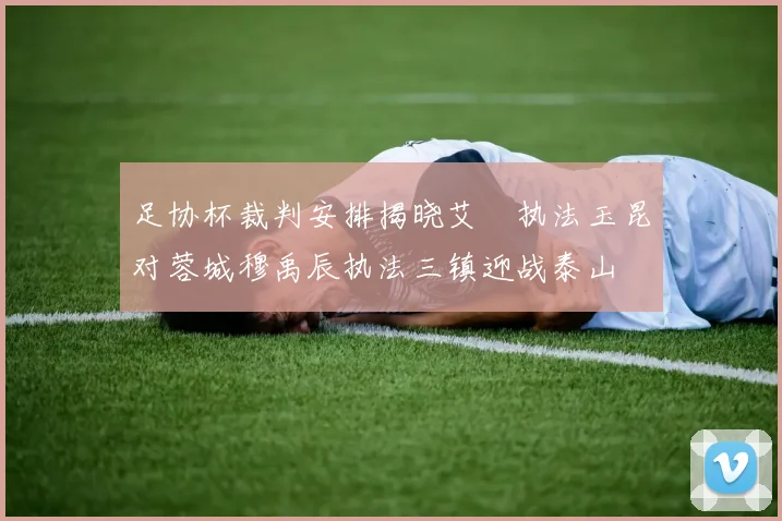 足协杯裁判安排揭晓艾堃执法玉昆对蓉城穆禹辰执法三镇迎战泰山